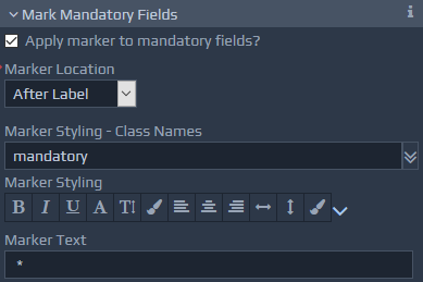 Mark Mandatory Fields Screen-shot